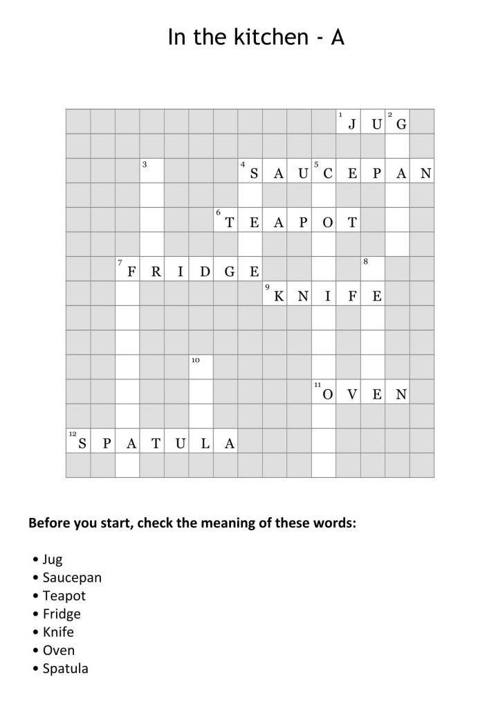 Collaborative Crosswords For Presenting Vocabulary And Improving Fluency